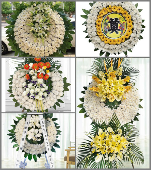 江西赣州于都县盘古山镇花圈速递